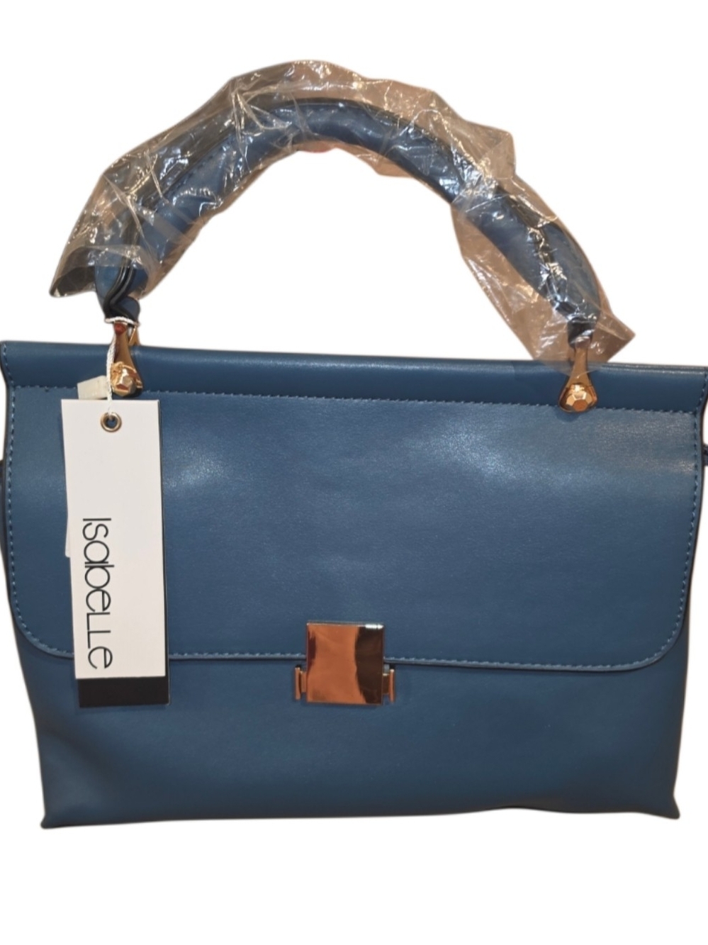 Brand New - Blue Classic Ello Structured Top-Handle Satchel